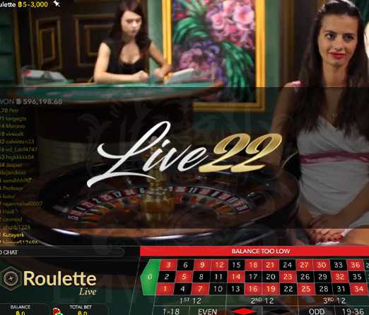 Roulette Live22