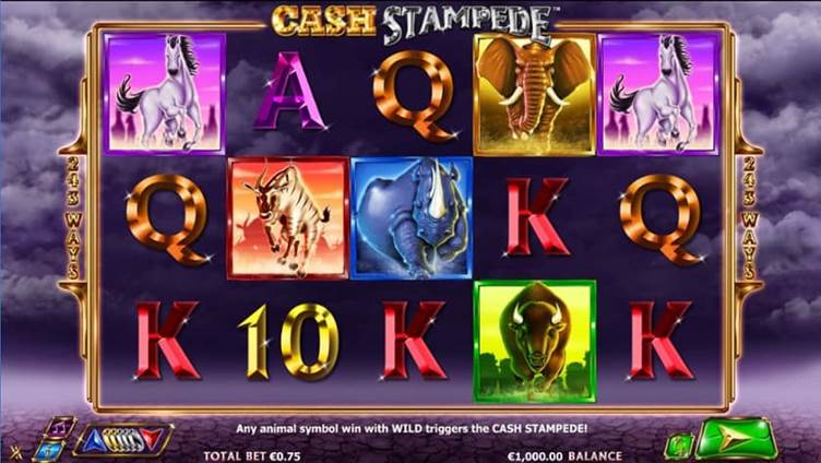 Cash Stampede สล็อต – ขุมทรัพย์แห่งสัตว์ป่าแอฟริกา